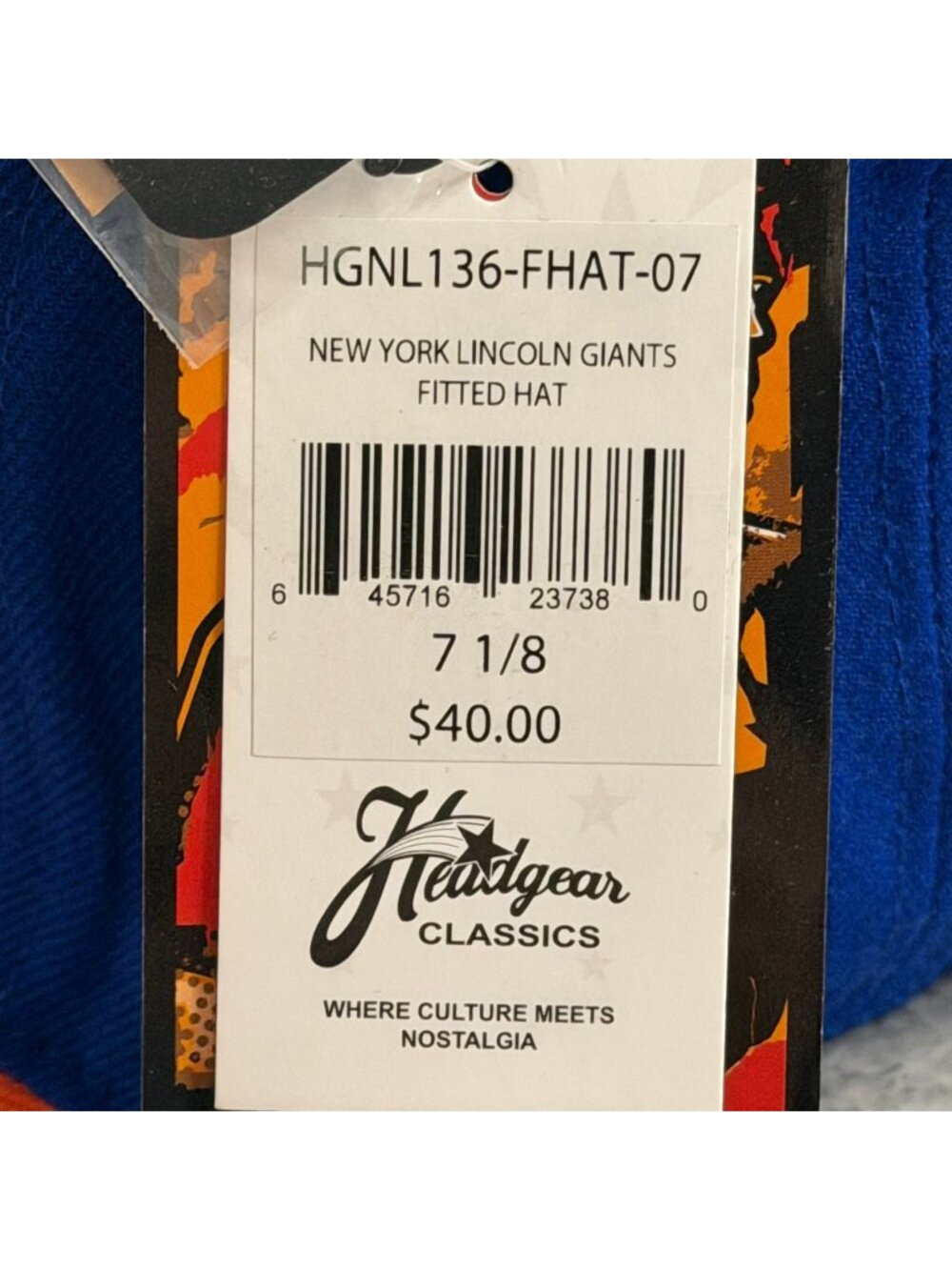 New York Lincoln Giants Headgear Classics Fitted Hat 7 1/8 NY Negro League - Picture 11 of 14